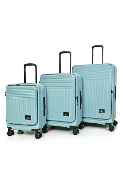 MORANO 3-piece luggage set (20", 24", 28"), hard-shell polycarbonate suitcase with TSA lock