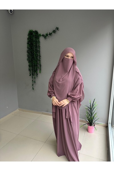 Yüsra Collection Liza Dress and Shaded Soufflé 2-Piece Set