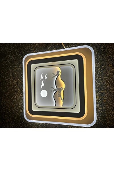 Led Ledli dağ ve gökyüzü manzaralı çocuk odası avizesi