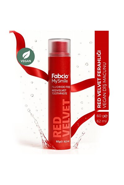 Fabcio MySmile Florürsüz Diş Macunu – Red Velvet Ferahlığı
