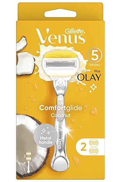 Gillette Venus Comfortglide Olay Women's Shaver + 2 Spare Razor Blades