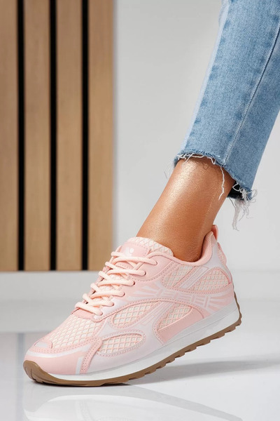 Zaira Adidasi dama roz din material textil Anda #20809 - 40