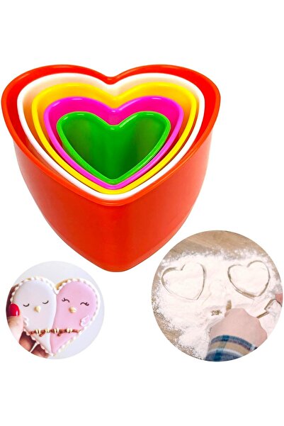 Generic مجموعة أدوات تقطيع البسكويت مكونة من 5 قطع بمقاسات متنوعة، متعددة الأ...