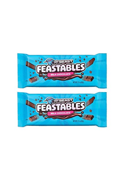 Feastables Mr Beast Milk Chocolate Sütlü Çikolata 60 gr x 2 Adet
