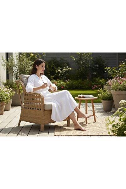 MY WORLD GARDEN LİFOS BAHÇE BALKON RATTAN TEKLİ KOLTUK