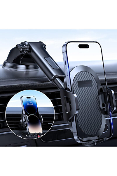 MANVIK Long Arm Mobile Phone Holder for Car Dashboard Windshield Air Vent Com...