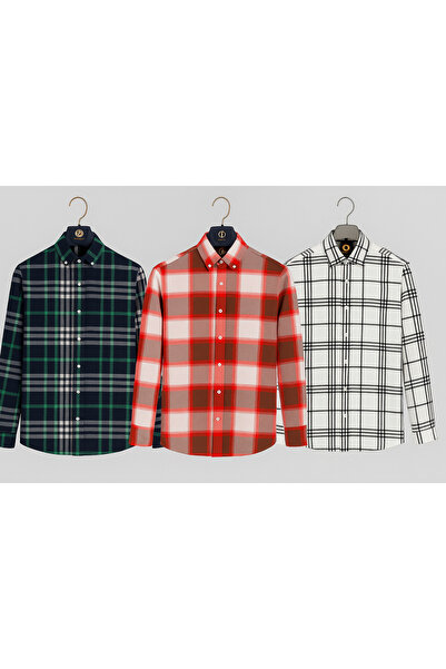 zaos fashion 3-Piece Advantageous Set Premium Quality Cotton Forester Shirt S...