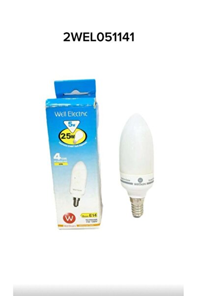 WELL ELECTRIC WELL ZAT5S 5w 110v E14 DL Capsule, 6 capsules