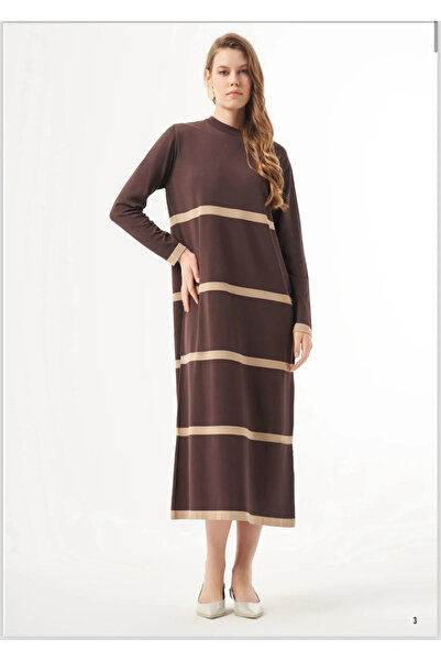 Nuss Çizgili Elbise