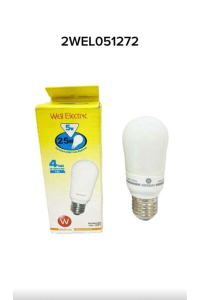 WELL ELECTRIC WELL ZAP5S 5w 110v E27 WW Capsule, 6 capsules