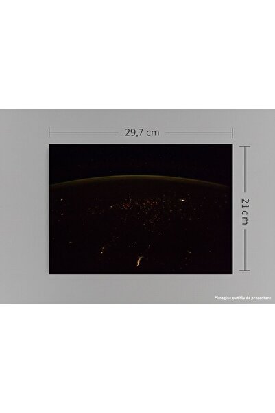 VreauPoster A4 Poster Earth from Space, ISS Expedition 53 View, NASA Photogra...