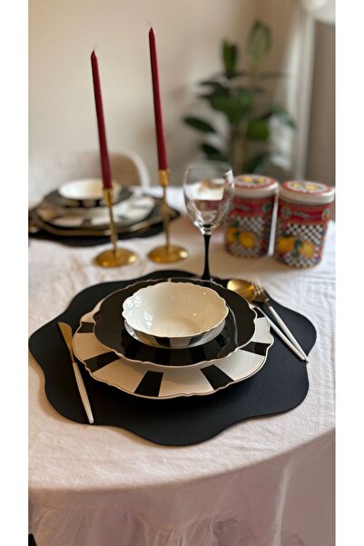Lin Home Deri Amerikan Servis / Supla / Placemats