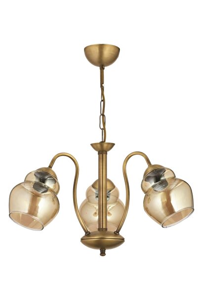 Avonni Glass Modern Avize E27 36W 50cm Metal Eskitme Avonni-FZ-7105-3E