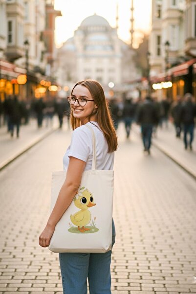 Bagg Canvas Duckling Printed Cloth Bag