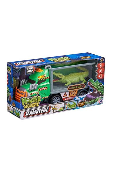 Generic Team Steers Crocodile Monster Rescue Car