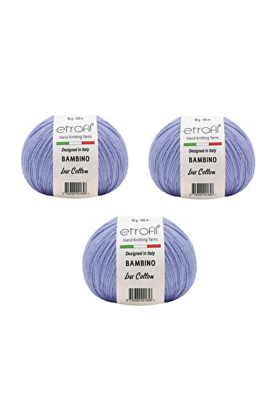 Etrofil Bambino Luxury Cotton Amigurumi Yarn 50 Gr. 3 Pieces 70524