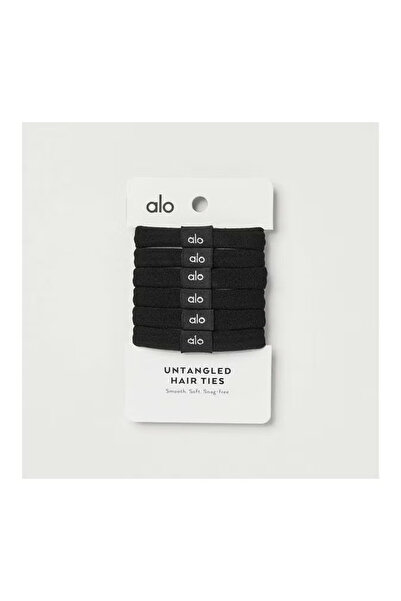 Alo ربطات شعر سوداء، مجموعة من 6 قطع