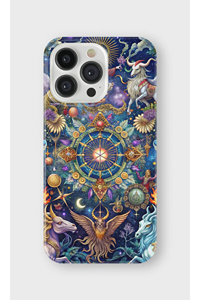 lelia حافظة هاتف شفافة متوافقة مع آيفون 16 برو مطبوع |   المجموعة: زودياك ميو...