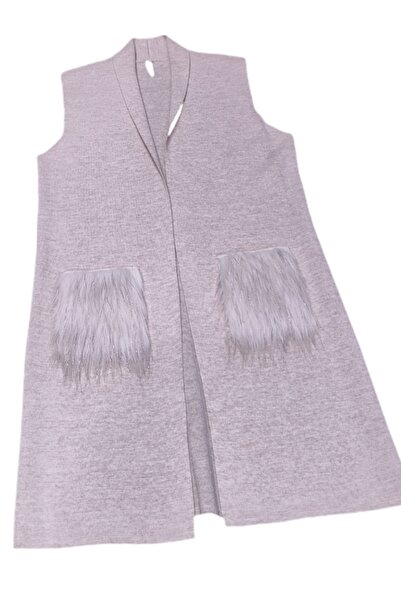 AhsenGiyim Anne Sıfır Kol Cepli Kışlık Yelek