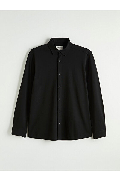 LC Waikiki Black Regular Fit Men's Shirt