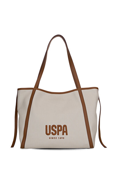 U.S. Polo Assn. حقيبة كتف نسائية باللون البيج تان Us26325
