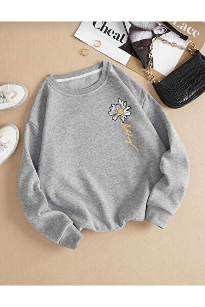 özcstore СВІТШОТ З ПРИНТОМ "РОМАШКИ" ДЛЯ ЖІНОК/ДІВЧАТ