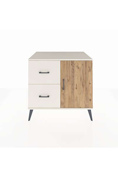 Dienni Kronos Şifonyer Tek Raflı 2 Çekmeceli Tek Kapaklı 88x59x80 Aytaşı-Çam/...