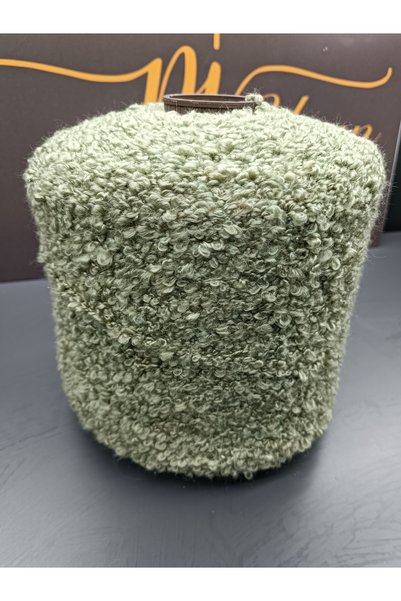Pİ Yarn Thick Boucle Yarn 500 Gr Hand Knitting Yarn Green