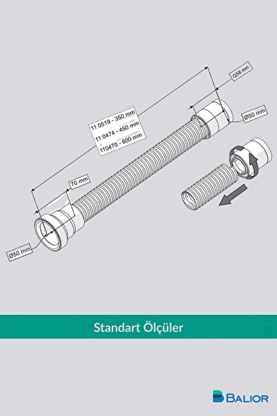 BALİOR TROBLEN KÖRÜĞÜ AYARLANABİLİR 600MM