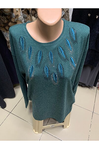 Butik Kadın etek üzeri genç anne büyük beden pamuklu penye bluz