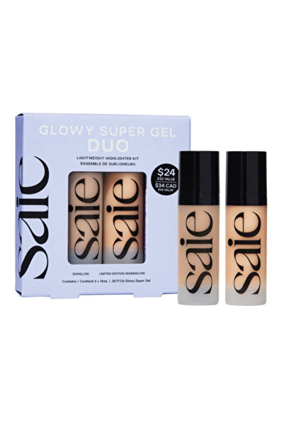 SAIE Glowy Super Gel Primer & Highlighter Duo (15ml+15ml)