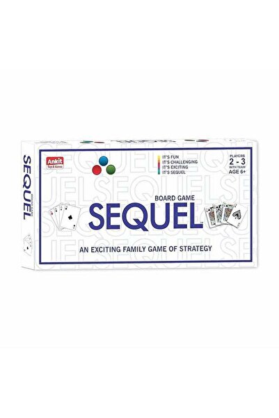 Ankit Toys Sequel Jumbo Board Game Make 5 in A Series Sequence Game