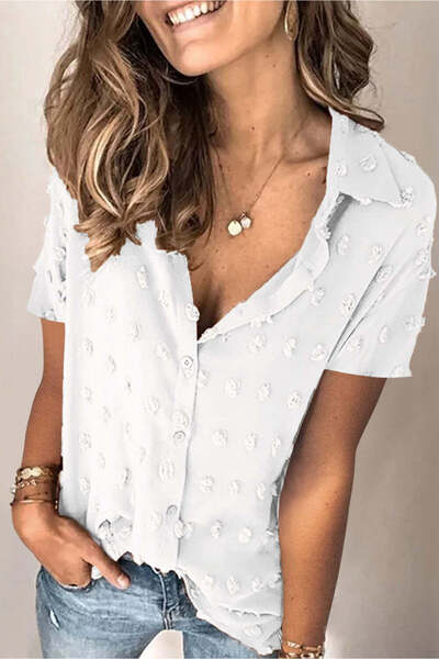 WildFashion P777-2 Casual shirt made of light semi-transparent material and 3...