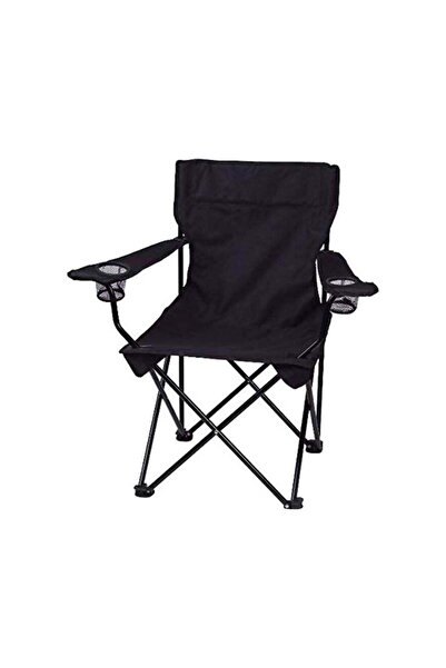 HH Home Hut كرسي شاطئ وحديقة قابل للطي من جينيريك، مقاس 49×49×80 سم، أسود