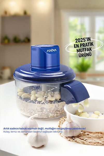 ozbience Pratik Şarjlı Meyve ve Sebze Sarımsak Soyucu, Kolay Kullanım