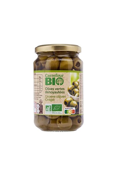 Carrefour Bio Green Olives Without Seeds 160G