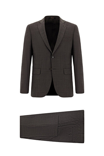 Abdullah Kiğılı بدلة كلاسيكية من الصوف بقصة ضيقة