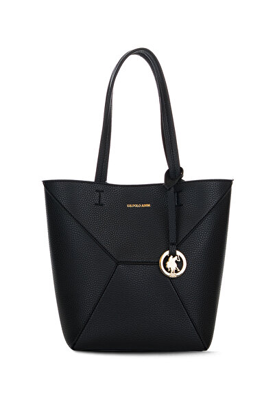 U.S. Polo Assn. Geantă neagră de umăr pentru femei Us26144