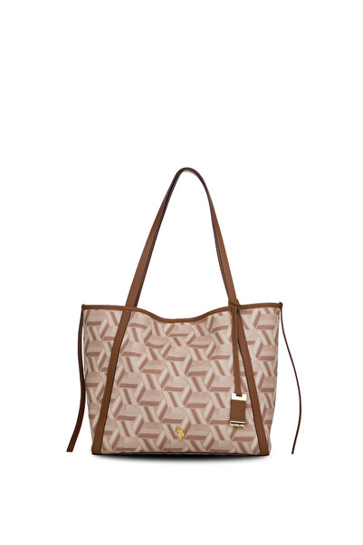 U.S. Polo Assn. Geantă de umăr pentru femei K.Beige-Tan Us26112