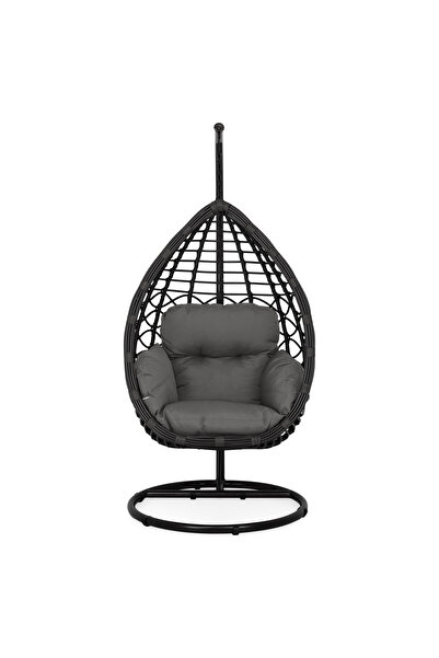 Maison Mex Garden/terrace swing, M JOY, L.93 l.95 H.190 cm, black/grey