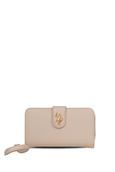 U.S. Polo Assn. Geantă portofoliu crem pentru femei Usc26344