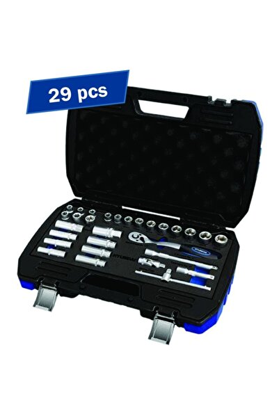 Hyundai Set de 29 chei tubulare de 3/8" HY-59652, oțel aliat crom-vanadiu