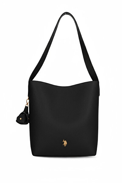 U.S. Polo Assn. حقيبة كتف نسائية سوداء Us26150