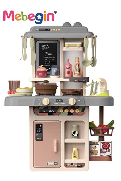 Generic Meibijin 42-piece Pretend Play Kitchen Set with Realistic Lights & Steam Sounds, Water Outlet
