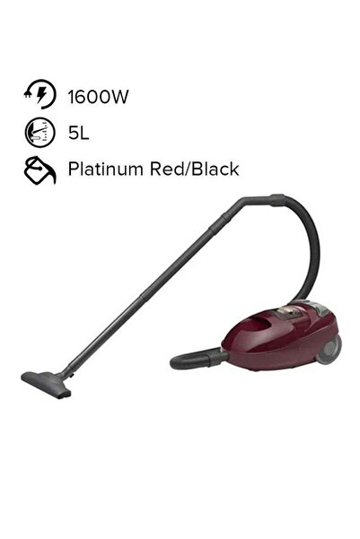 Hitachi مكنسة كهربائية أسطوانية CV-W1600 SS220 WR بقوة 1600 واط وسعة 5 لترات،...