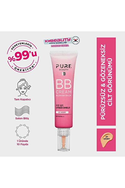 berismoda Beauty BB Krem Spf50 Pa 01 İvory 30 ml