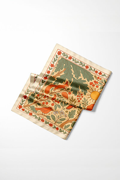 Luma Neckwear İpek Dokulu Saten Fular 70x70