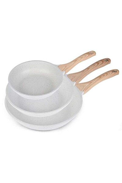 East Non-Stick Granite Coated Aluminum Frying Pan Set - 3 Pieces