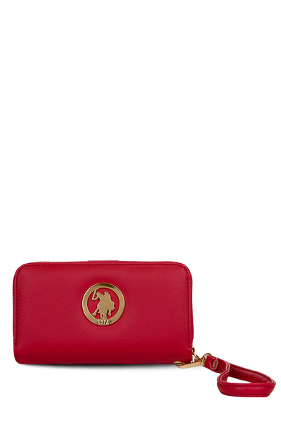 U.S. Polo Assn. Geantă portofoliu roșie pentru femei Usc26363