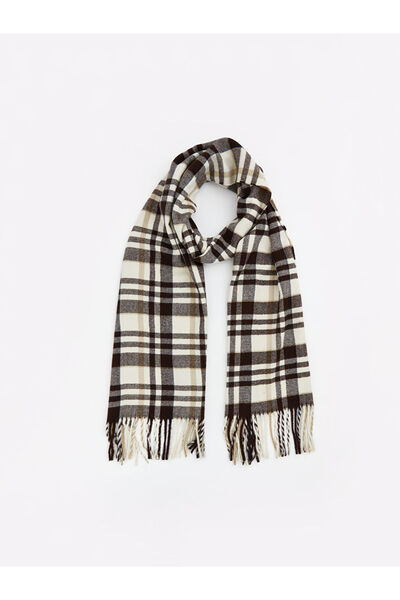 LC Waikiki Shining Choices Checkered Textured Women's Scarf from Shining Store